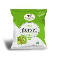 Йогурт Ківі-Агрус 1,5%, ТМ “Good Milk”, 400 г