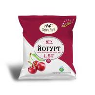 Йогурт Вишня 1,5%, ТМ “Good Milk”, 400 г