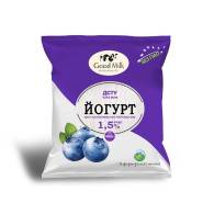 Йогурт Чорниця 1,5%, ТМ “Good Milk”, 400 г