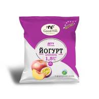 Йогурт Персик-Маракуя 1,5%, ТМ “Good Milk”, 400 г